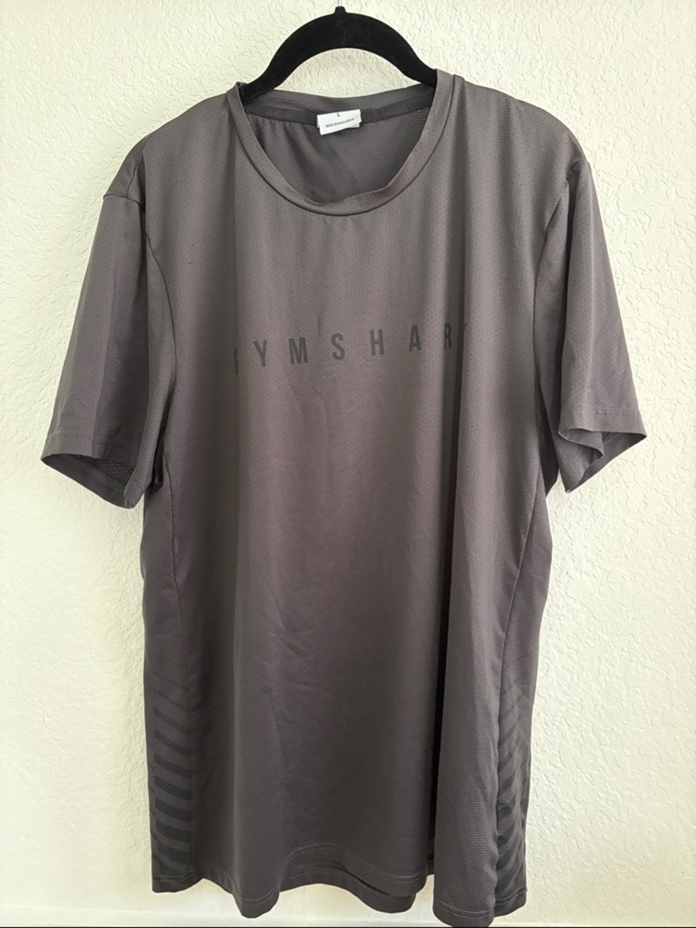 Gymshark Short-Sleeve Performance Tee in Charcoal